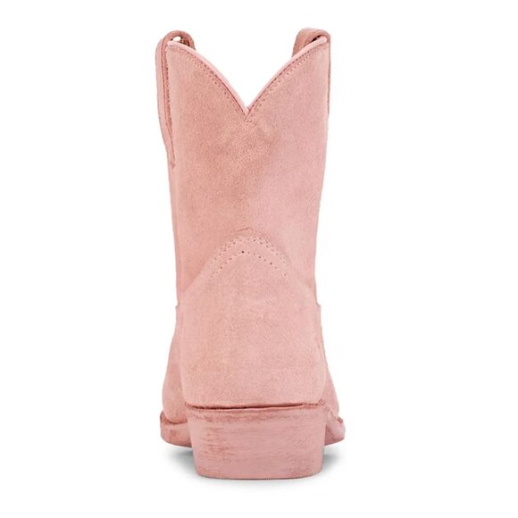 NEW FRYE Billy Short Suede Boots in dusty pink for women 925 13t7 - Picture 3 of 10